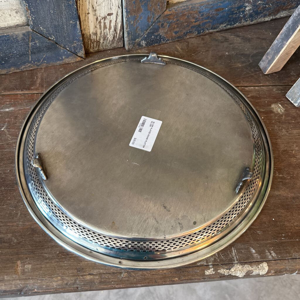 SILVER PLATED ROUND PLATTER