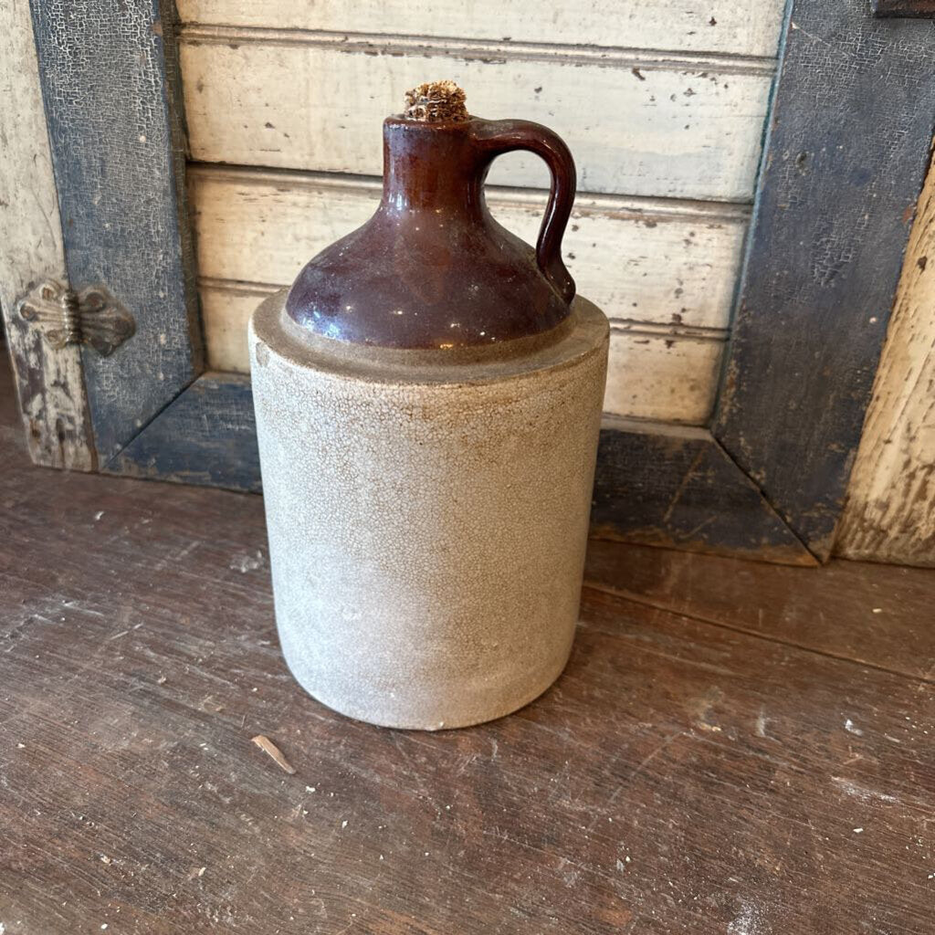 WHISKEY JUG WITH CORNCOB CORK