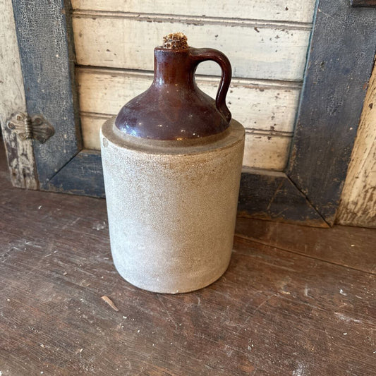 WHISKEY JUG WITH CORNCOB CORK