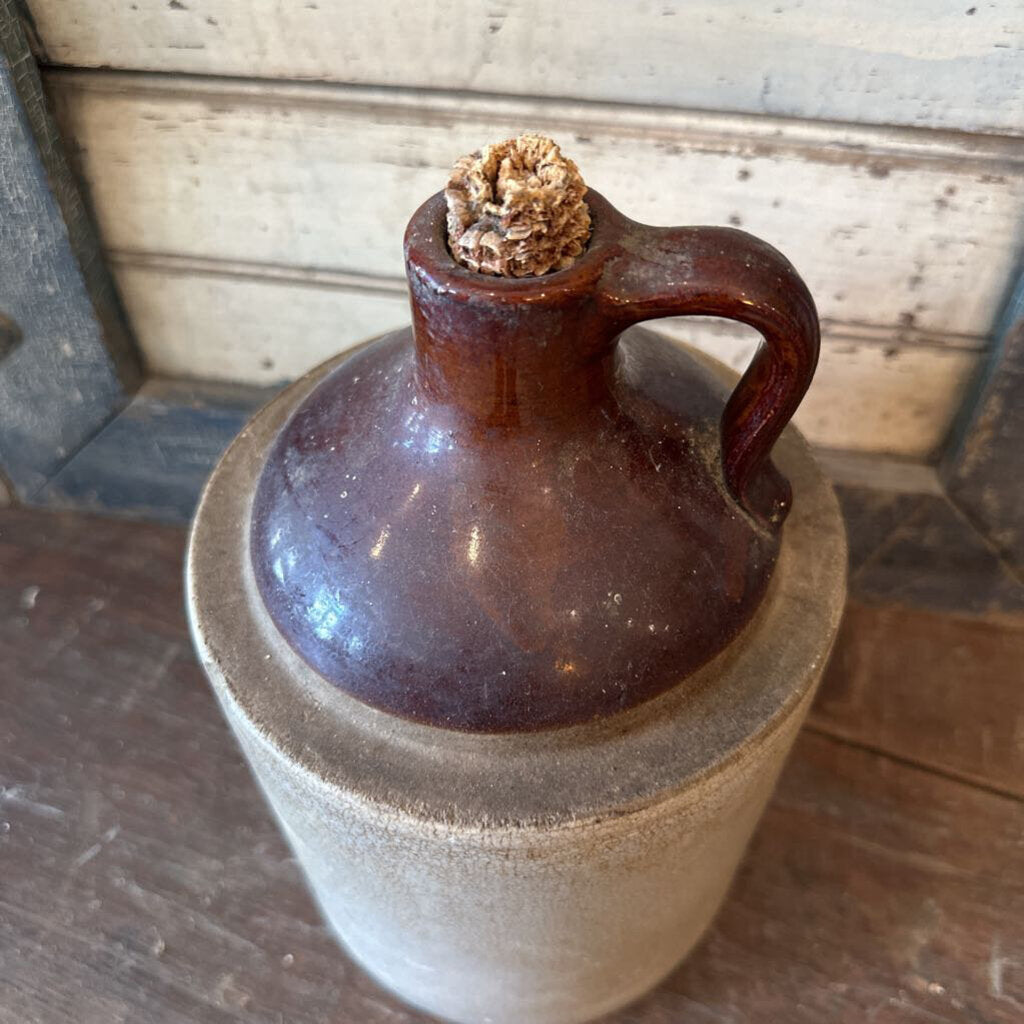 WHISKEY JUG WITH CORNCOB CORK