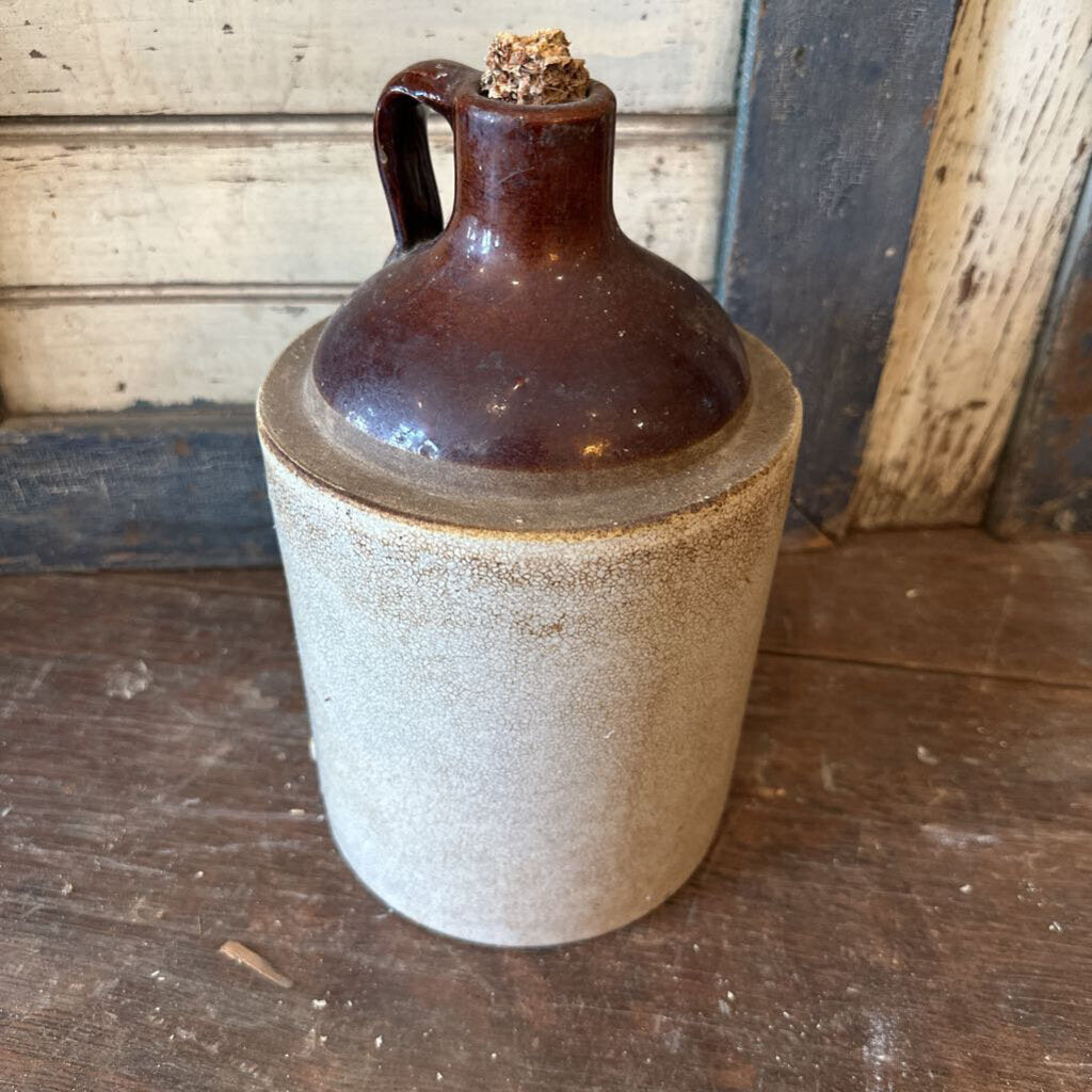 WHISKEY JUG WITH CORNCOB CORK
