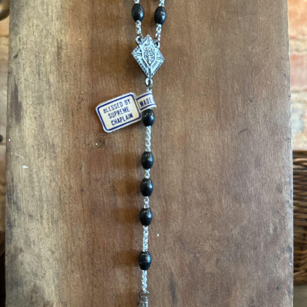 VINTAGE ROSARY BLESSED BY SUPREME CHAPLAIN
