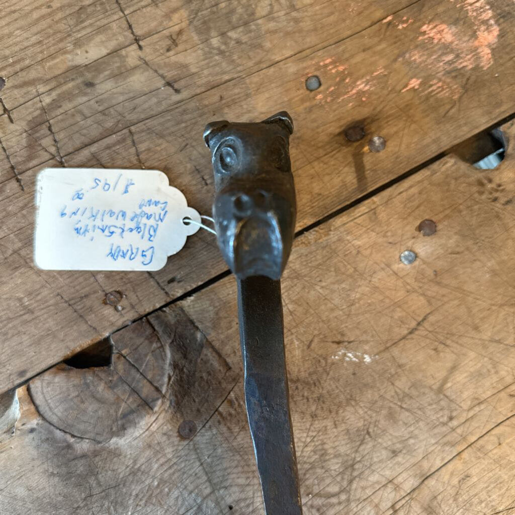 BLACKSMITH MADE WROUGHT IRON CANE