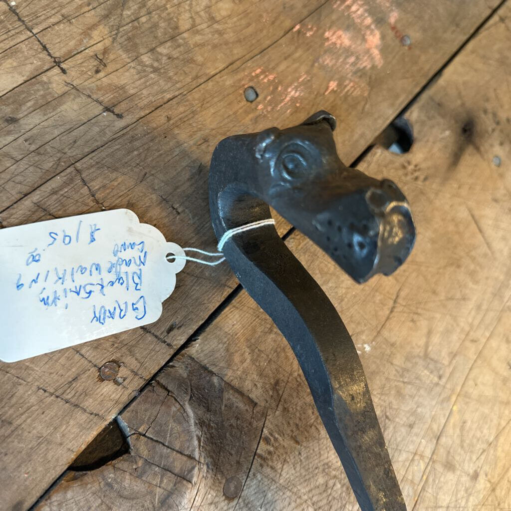 BLACKSMITH MADE WROUGHT IRON CANE