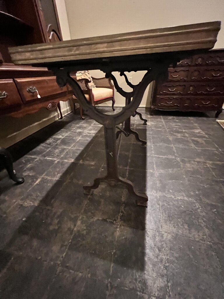 WROUGHT IRON CONSOLE TABLE