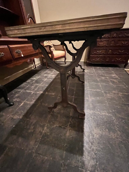 WROUGHT IRON CONSOLE TABLE