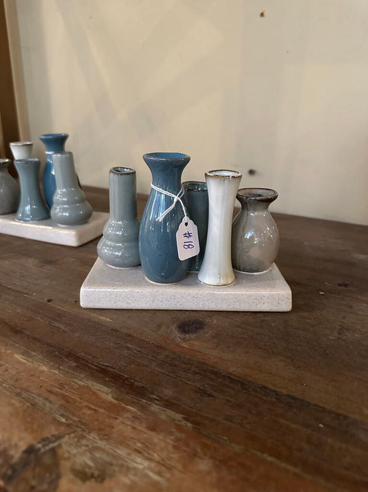 STONEWARE MINI BUD VASE COLLECTION