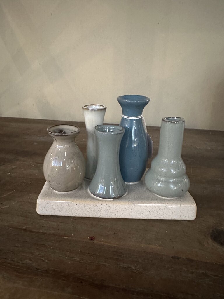 STONEWARE MINI BUD VASE COLLECTION