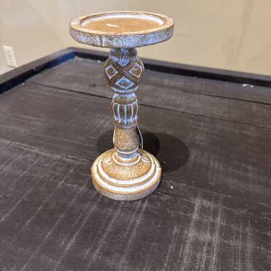 WOODEN CANDLE HOLDER