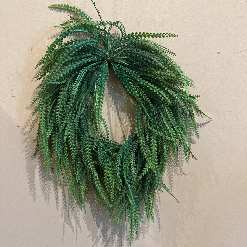 BUTTON FERN WREATH