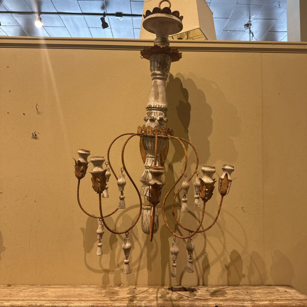 METAL AND WOOD WALL SCONCES