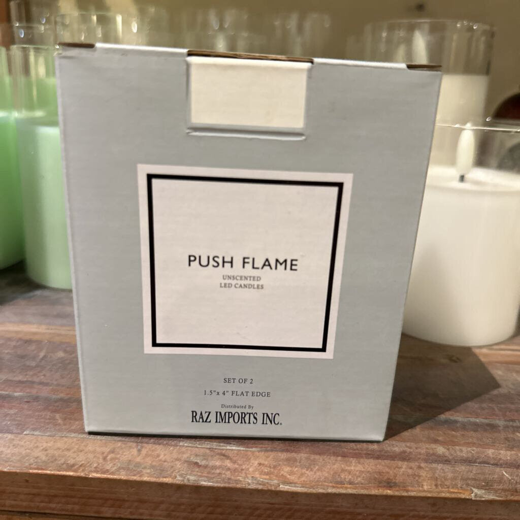 PUSH FLAME LED CANDLES