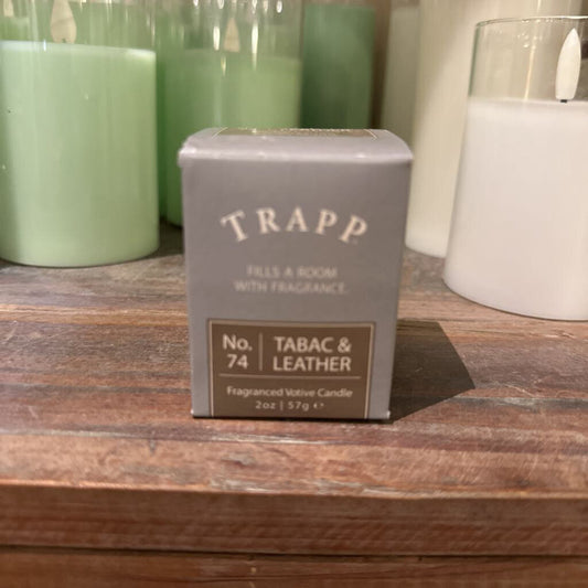 TABAC & LEATHER FRAGRANCED VOTIVE CANDLE