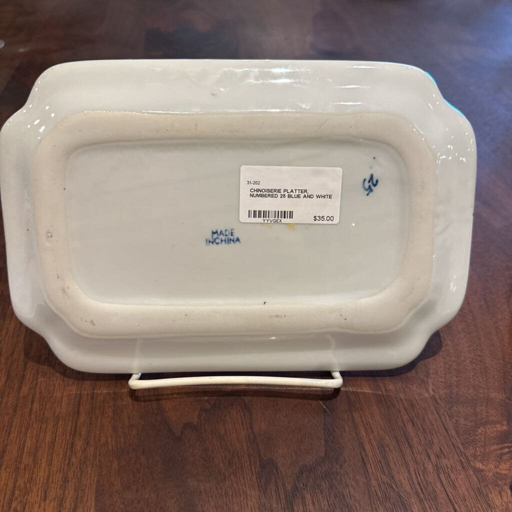 CHINOISERIE PLATTER, NUMBERED 25