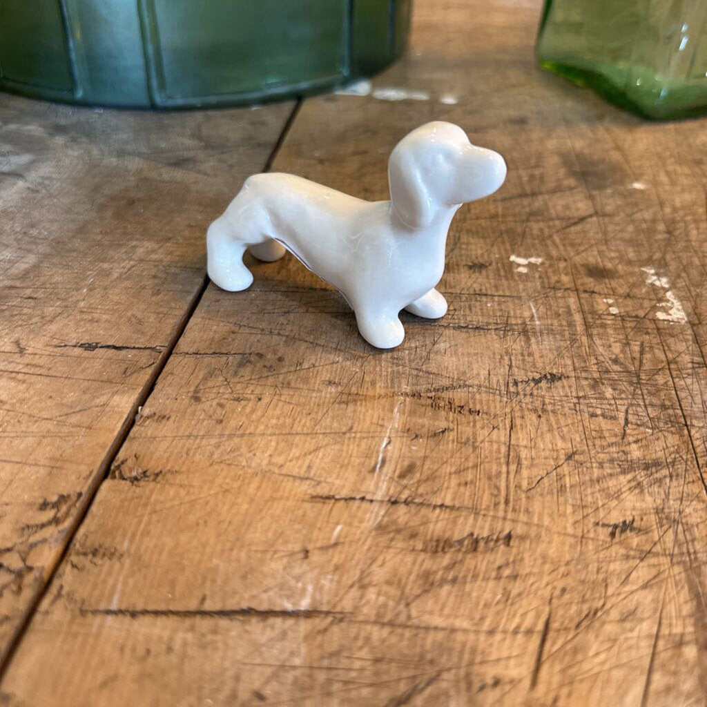 STONEWARE DACHSHUND