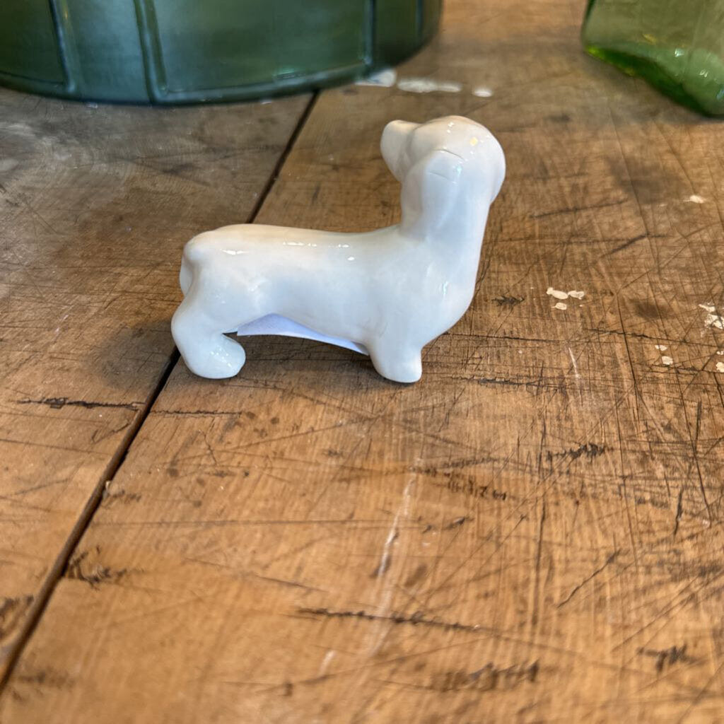 STONEWARE DACHSHUND