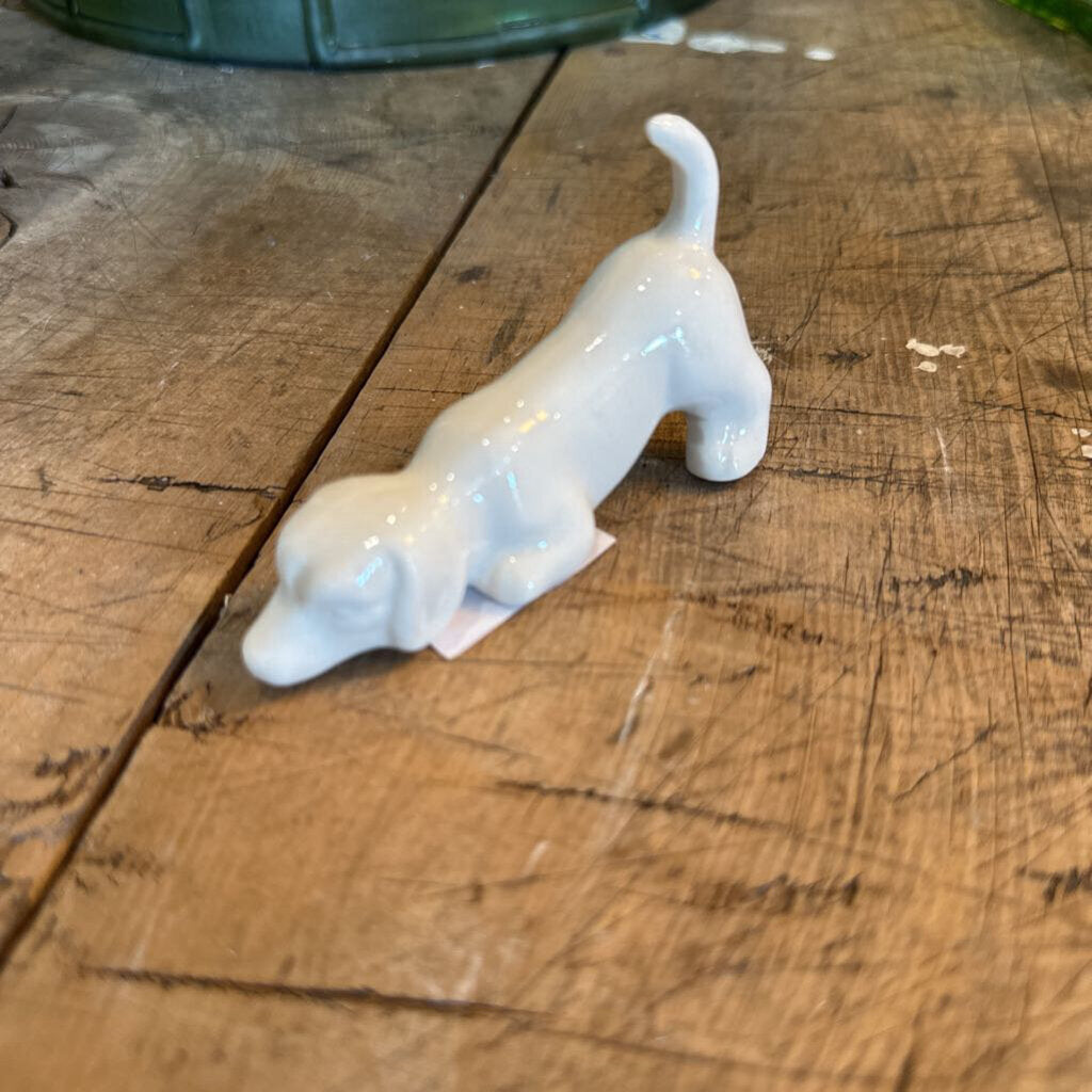 STONEWARE DACHSHUND