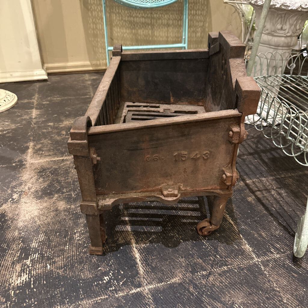 CAST IRON MISSION STYLE FIREPLACE GRATE