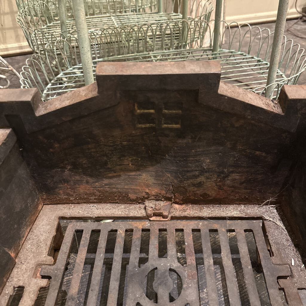 CAST IRON MISSION STYLE FIREPLACE GRATE