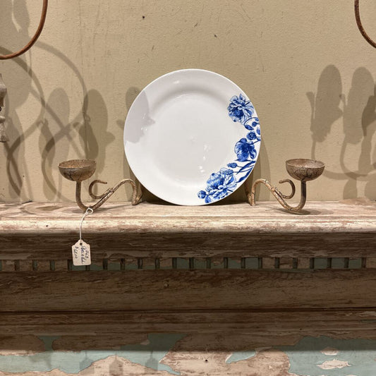 METAL PLATE RACKS WITH CANDLE HOLDERS