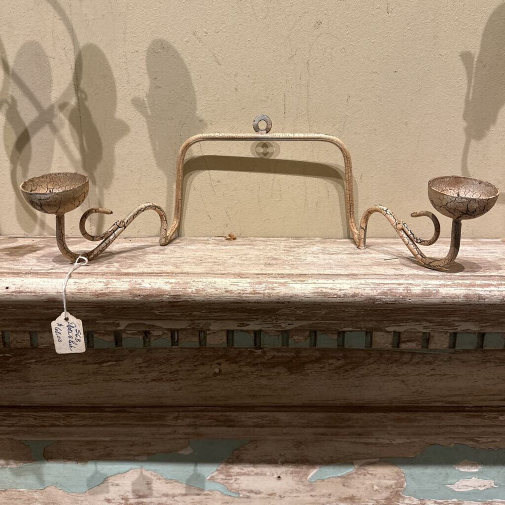 METAL PLATE RACKS WITH CANDLE HOLDERS