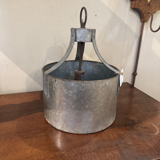GALVANIZED METAL WIRED HANGING LIGHT