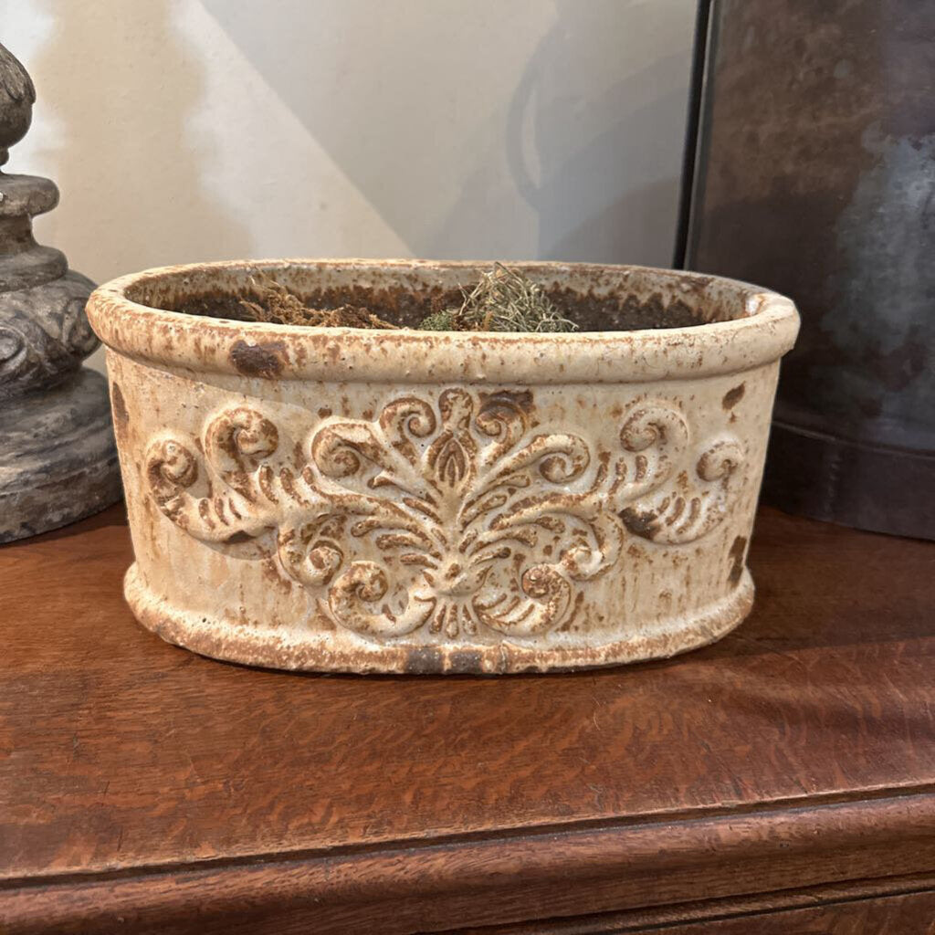OVAL CERAMIC PLANTER