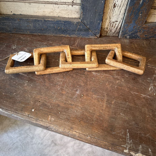 WOODEN RECTANGLE LINK CHAIN