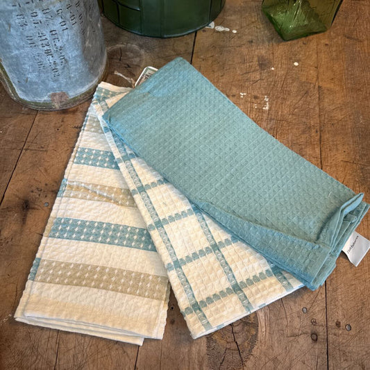 WAFFLE WEAVE KITCHEN TOWEL SET