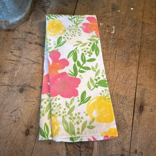 TERRY BACK KITCHEN FLORAL TOWEL