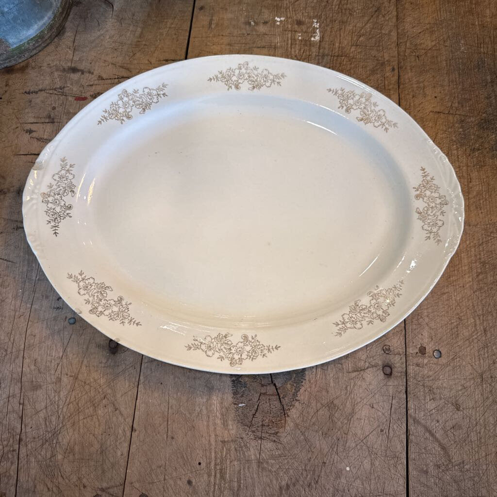 VINTAGE EGGSHELL PLATTER