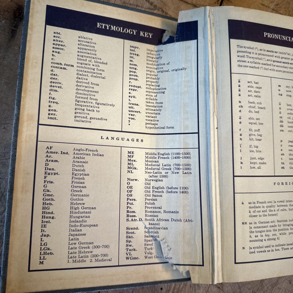 AMERICAN COLLEGE DICTIONARY, 1947