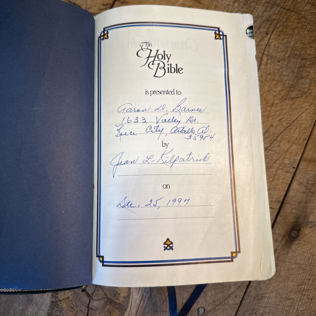 VINTAGE BIBLE WITH TABS