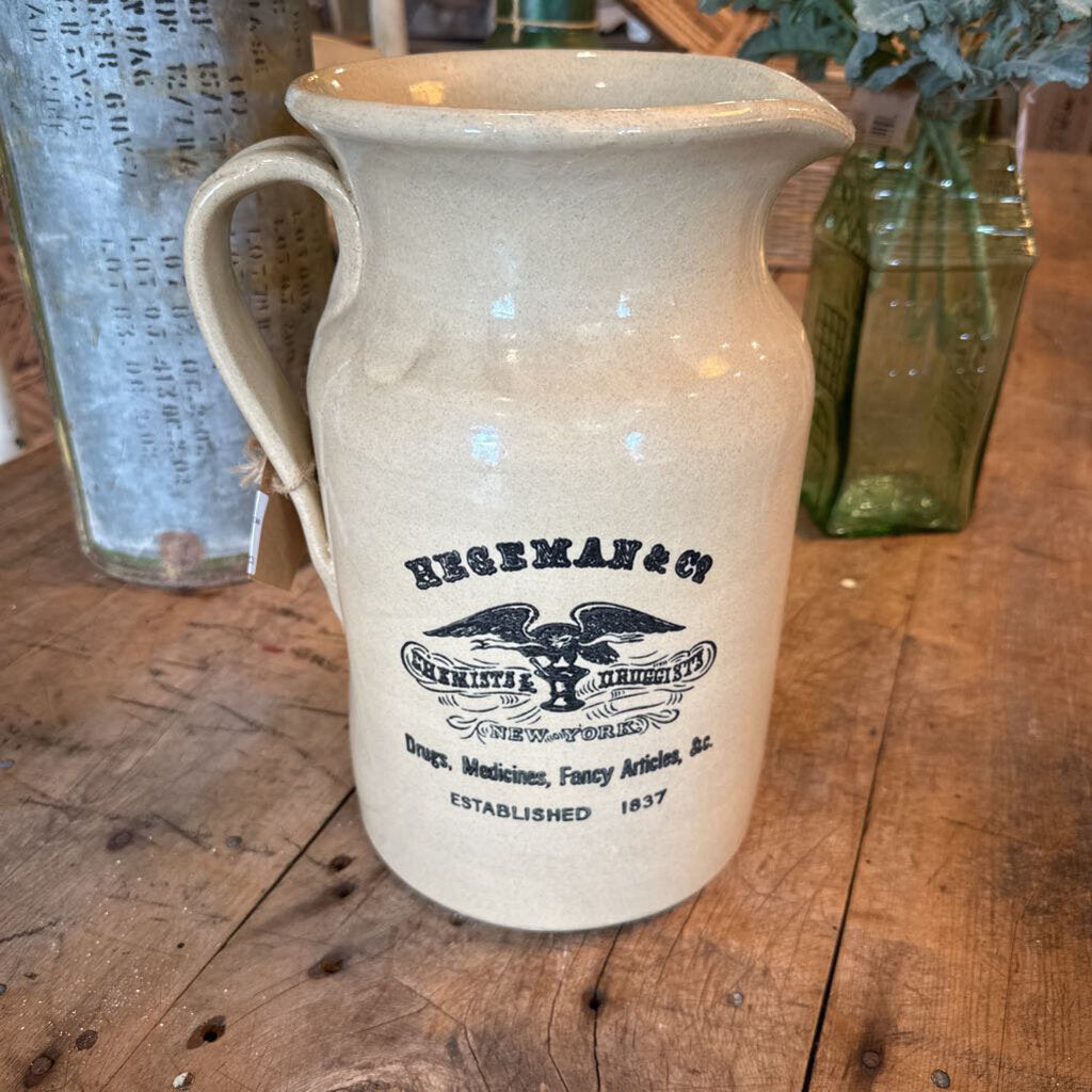 HEGEMAN & CO. PITCHER