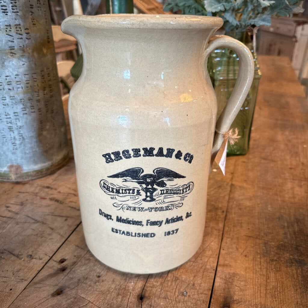 HEGEMAN & CO. PITCHER