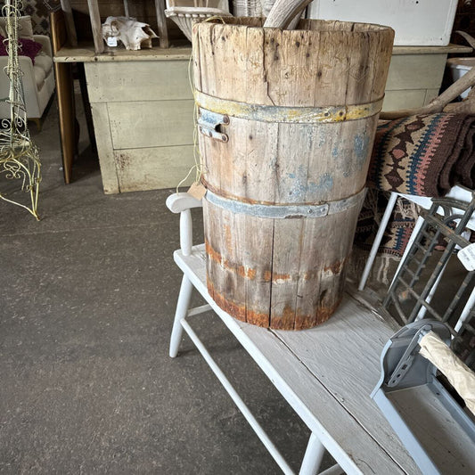 WOODEN CLAM BUCKET