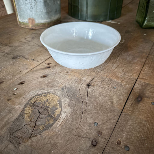 MILK GLASS BOWL