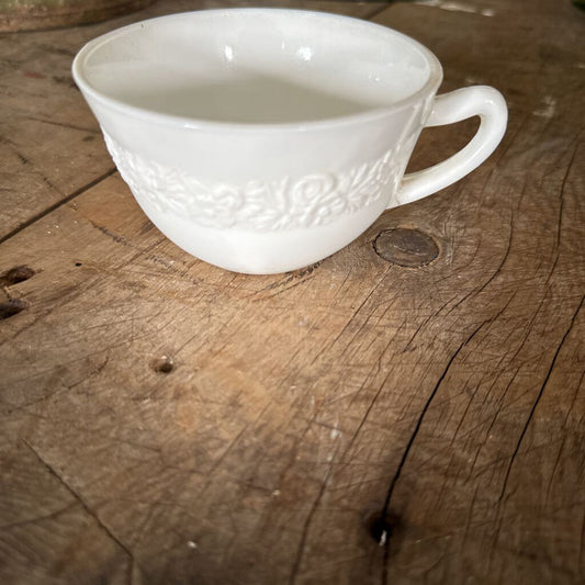 MILK GLASS COFFEE CUPS