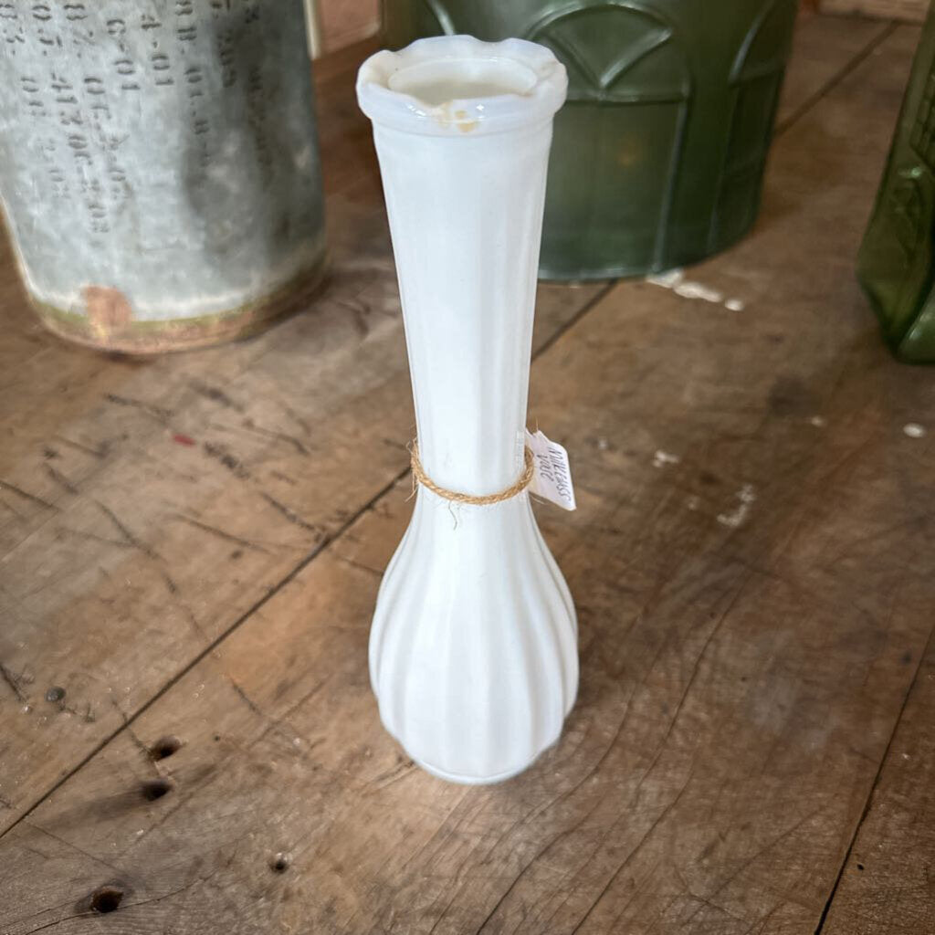 MILK GLASS BUD VASE