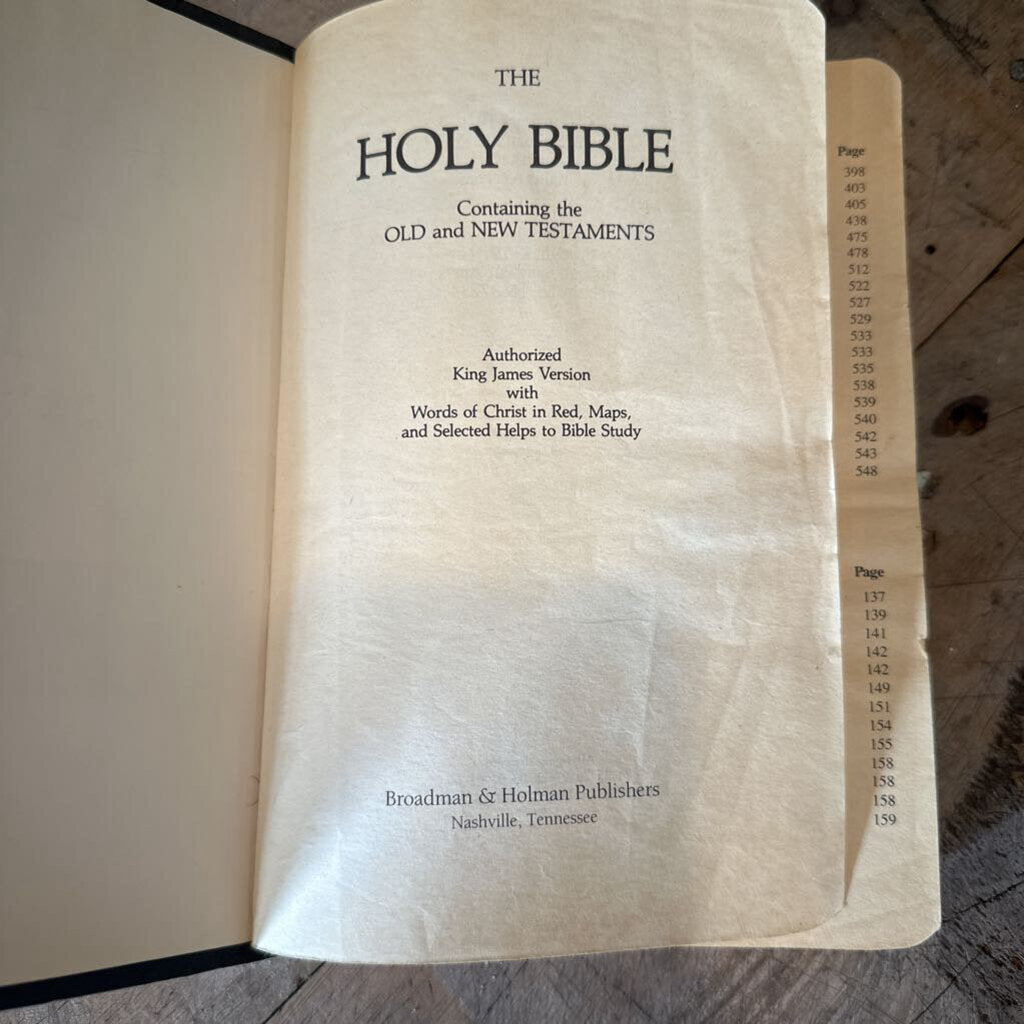 KING JAMES RED LETTER EDITION BIBLE