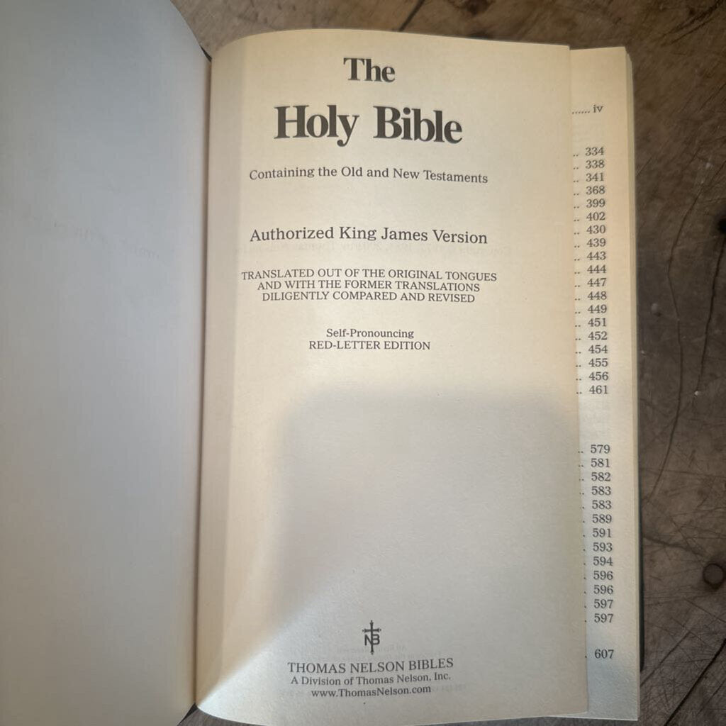 KING JAMES RED LETTER EDITION BIBLE