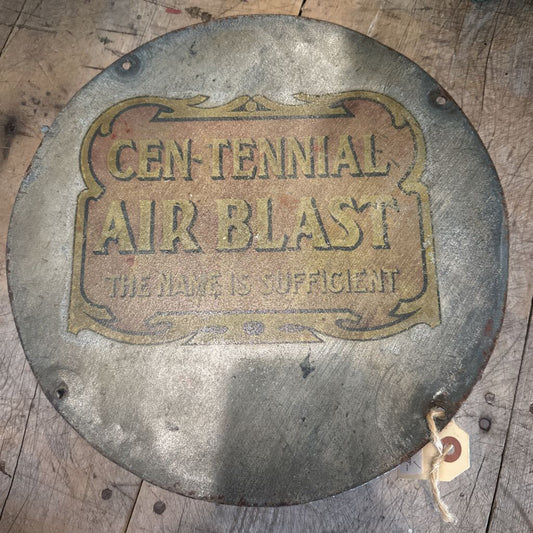 CEN-TENNIAL AIR BLAST ADVERTISING TIN