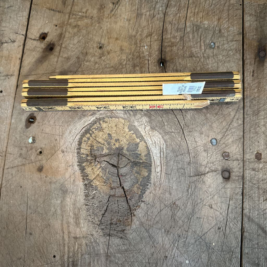 FOLDING WOODEN TAPE MEASURE