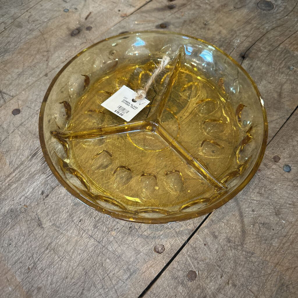 GLASS DIVIDED TRAY