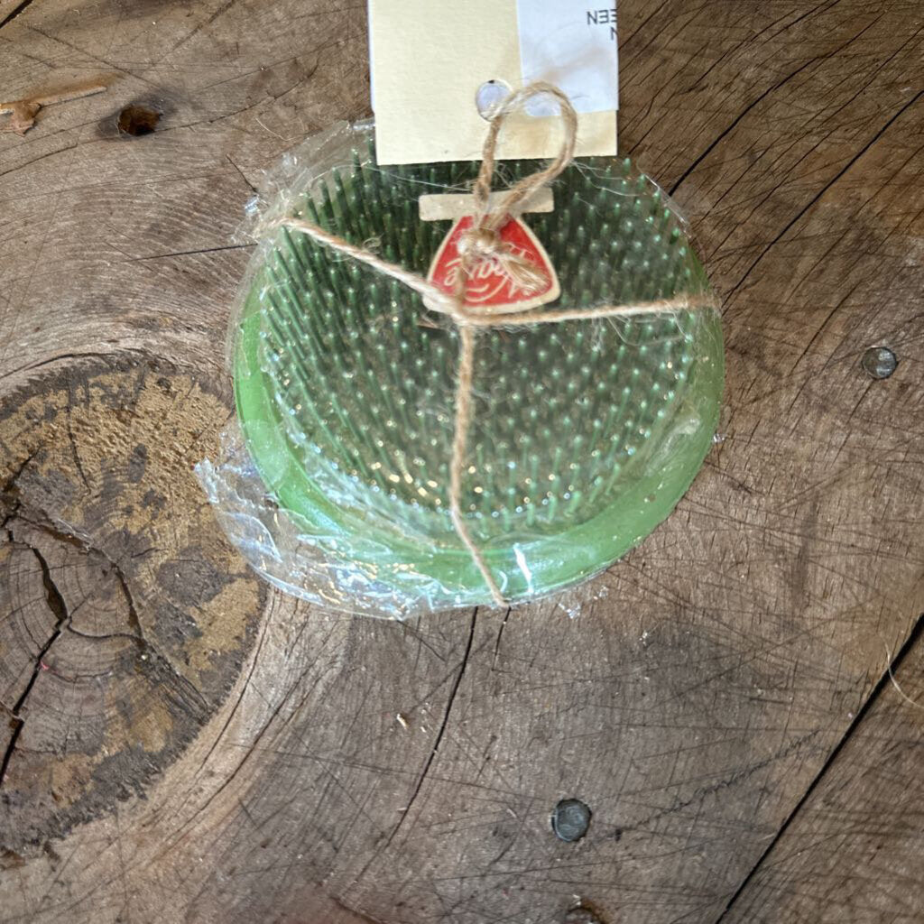 METAL FLOWER FROG IN ORIGINAL PACKAGE