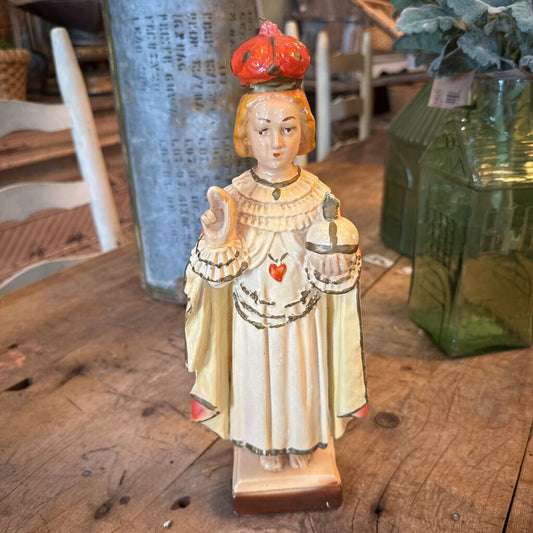 CHALKWARE STATUE OF RELIGIOUS FIGURE