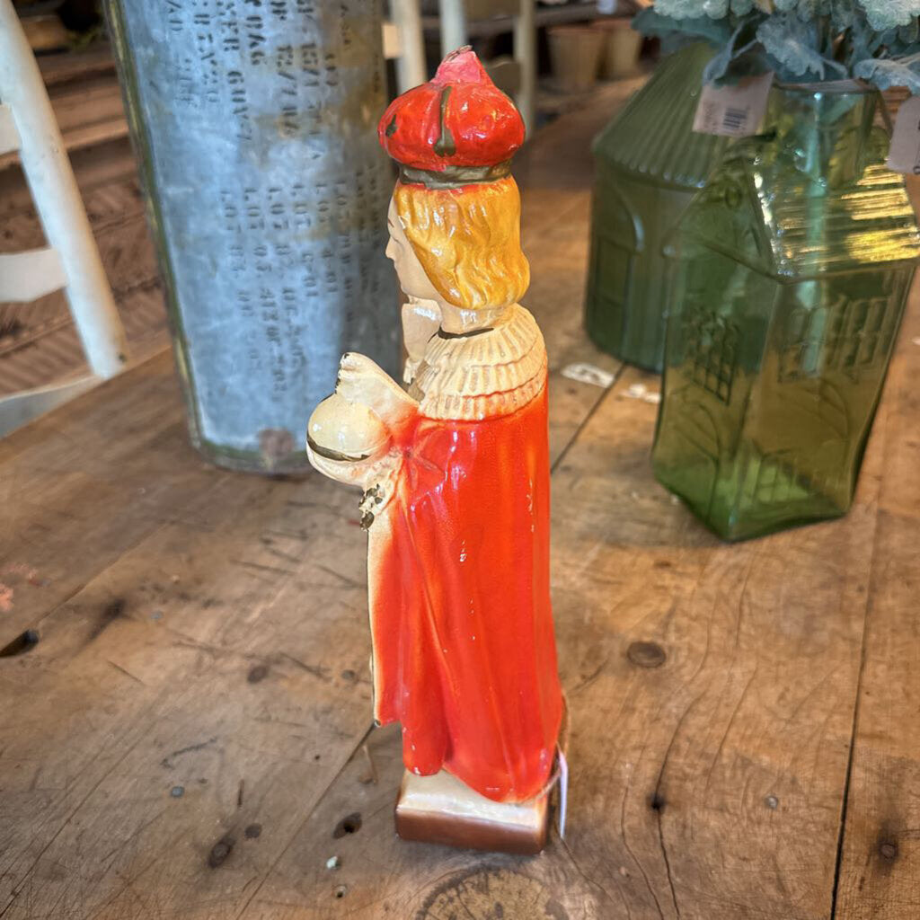 CHALKWARE STATUE OF RELIGIOUS FIGURE