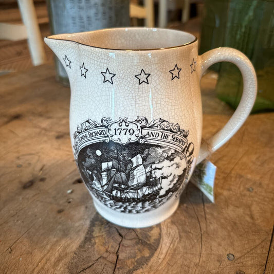 OLD CASTLE COMMEMORATIVE COMMODORE JOH PAUL JONES PITCHER