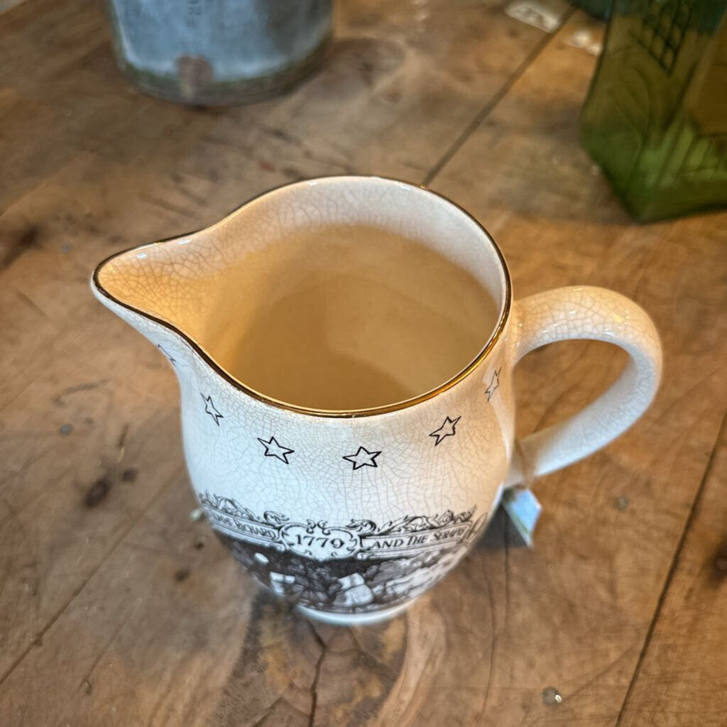 OLD CASTLE COMMEMORATIVE COMMODORE JOH PAUL JONES PITCHER