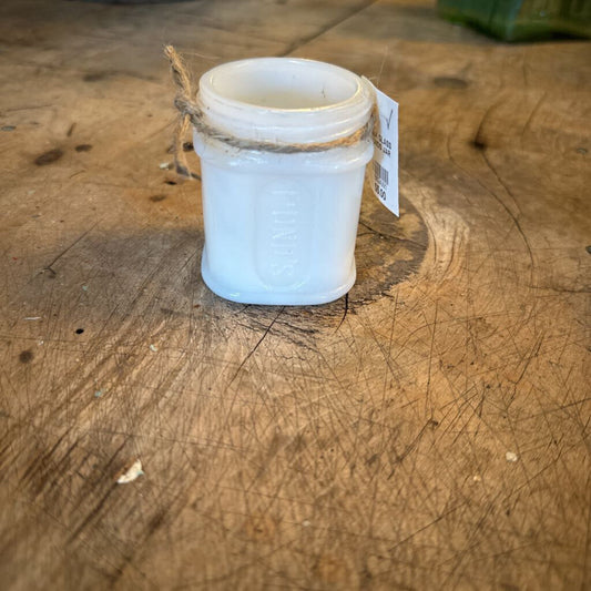 MILK GLASS PONDS JAR